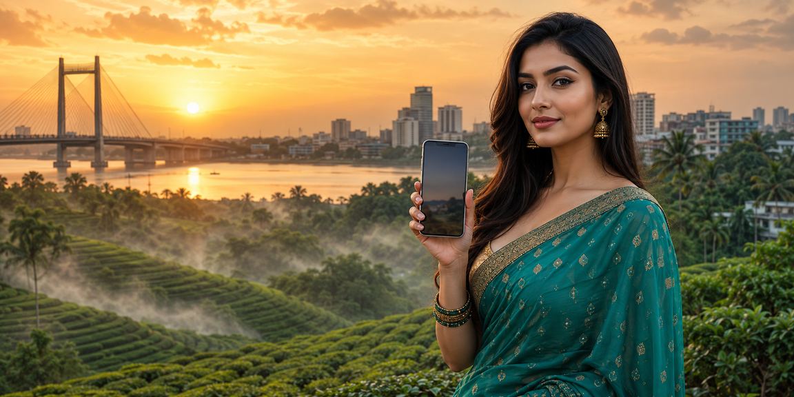 খুলনার মোবাইল ক্যাসিনো ও চা বাগানের দৃশ্য